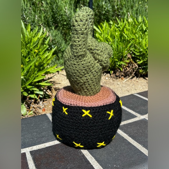 Hand Crocheted Rock n Roll Hand Cactus Decor! - Picture 10 of 17